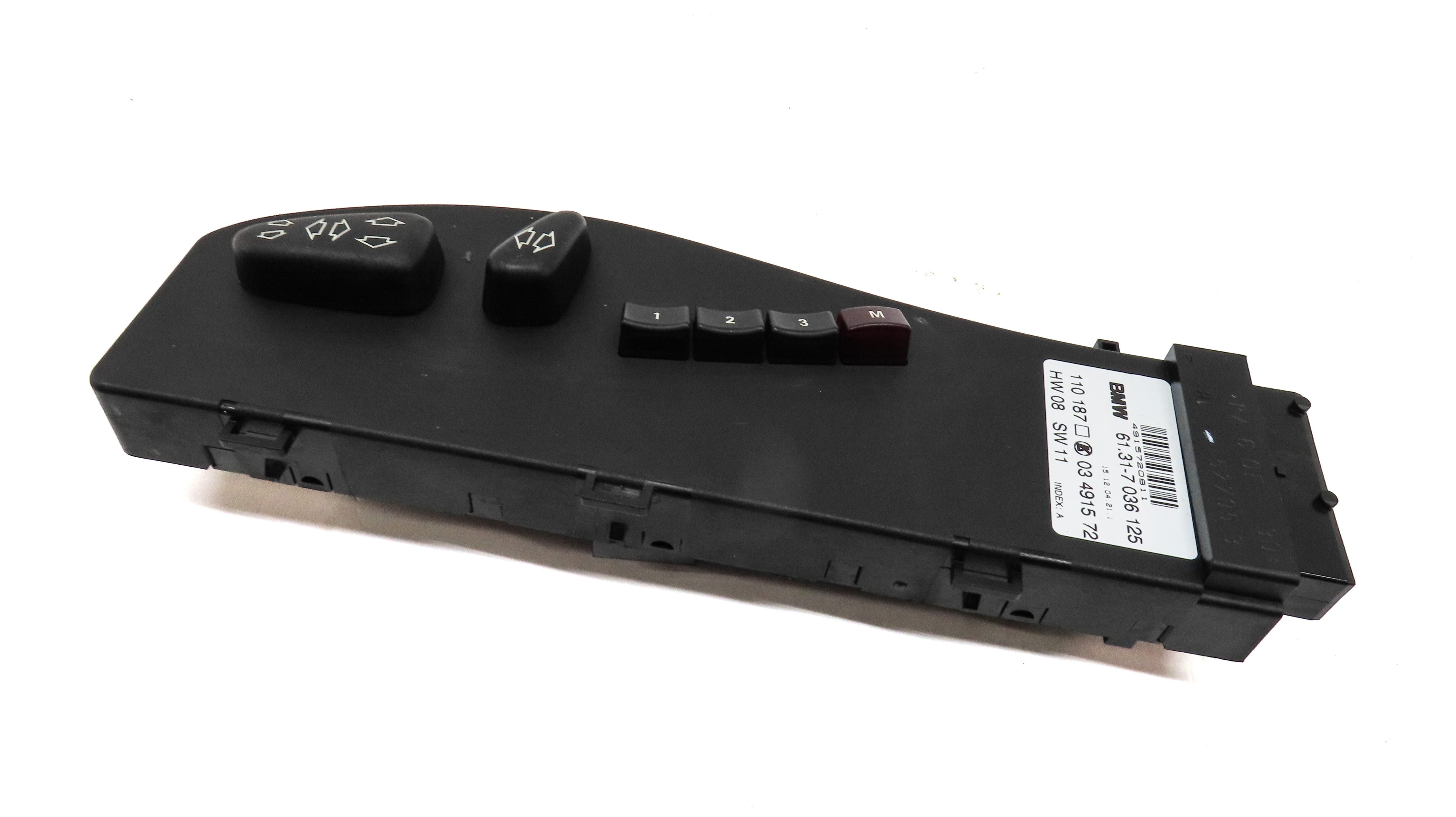 05 BMW Z4 CONVERTIBLE (E85) FRONT LEFT DRIVER MEMORY SEAT POSITION ADJUST SWITCH — exact item pictured